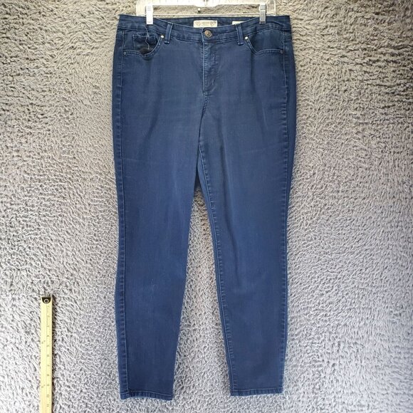 Vintage America Jeans Womens Jeans Size 12 Blue Boho Skinny Stretch Denim - Picture 1 of 13